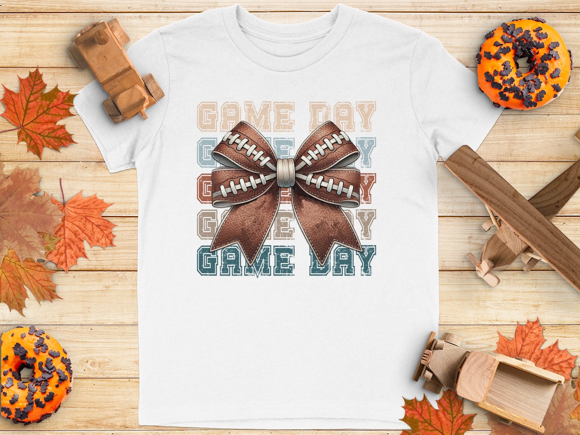 Game Day Bow Football Theme Shirt product type