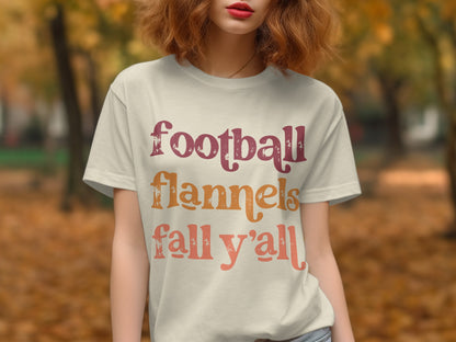 Football Flannels Fall Y'all T-shirt product