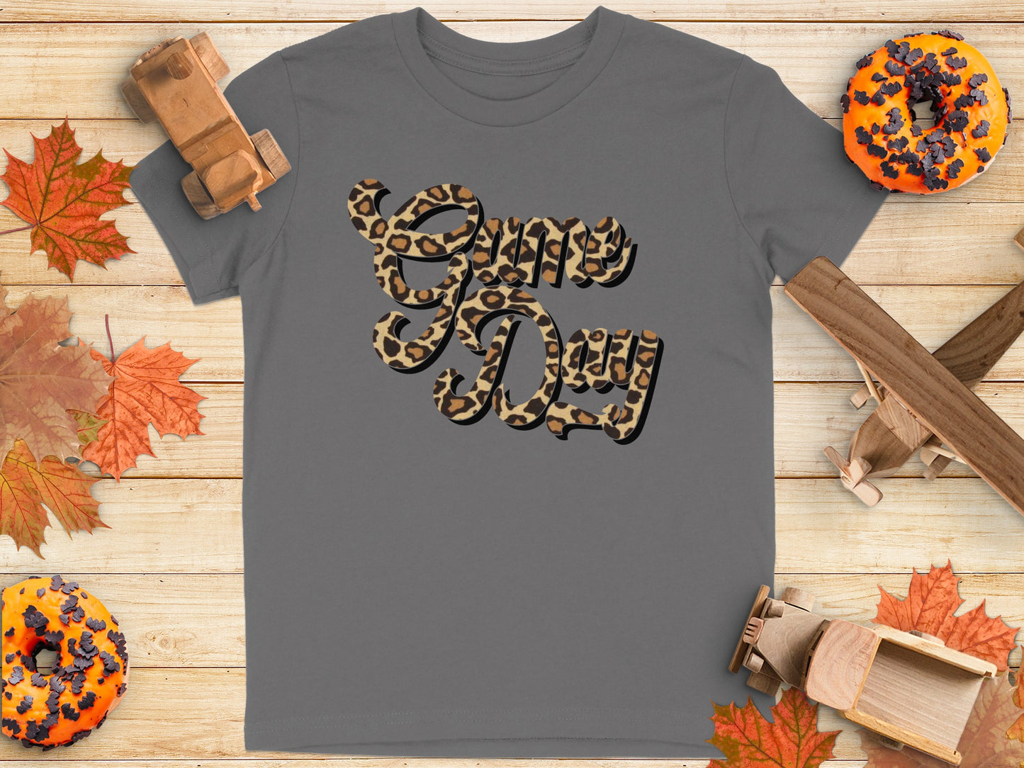 Game Day Leopard Print Design T-shirt product type