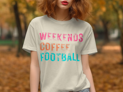 Weekends Coffee Football Graphic T-Shirt product type