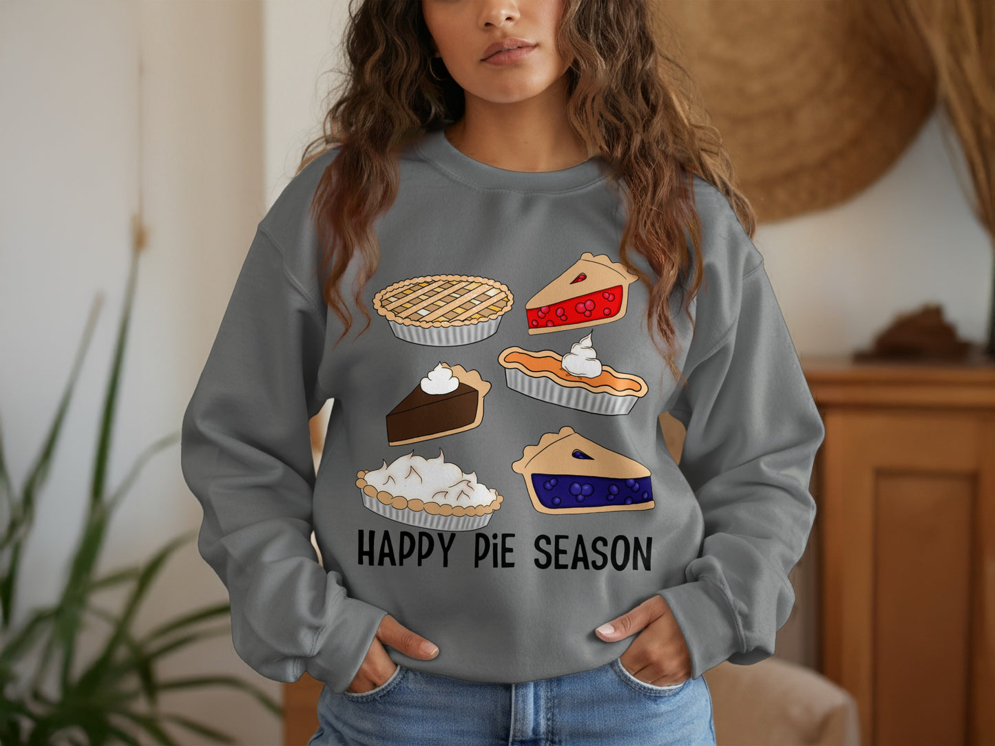 Happy Pie Season Funny Cozy Sweatshirt product type