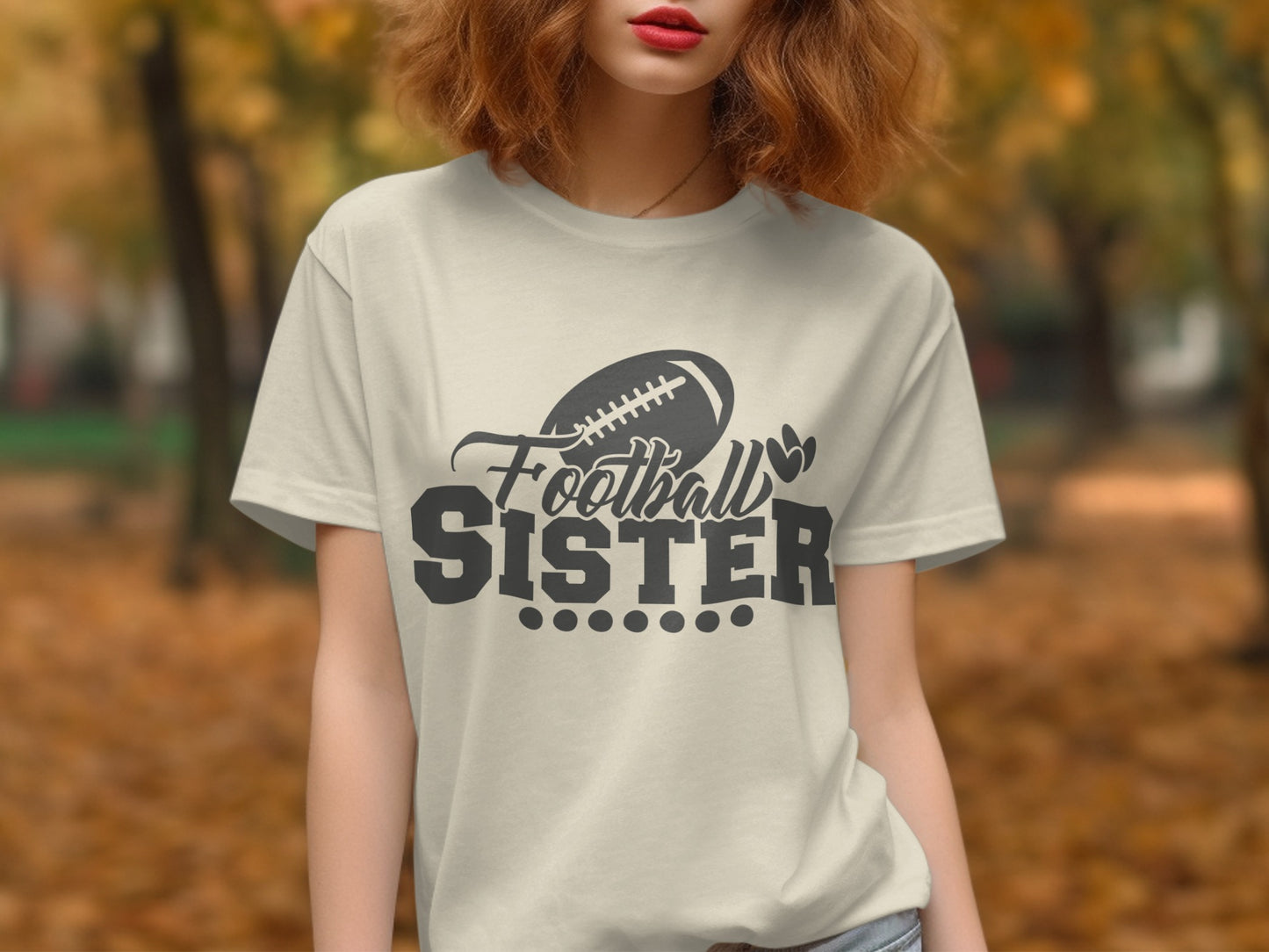 Football Sister Graphic Tee for Sports Enthusiast product