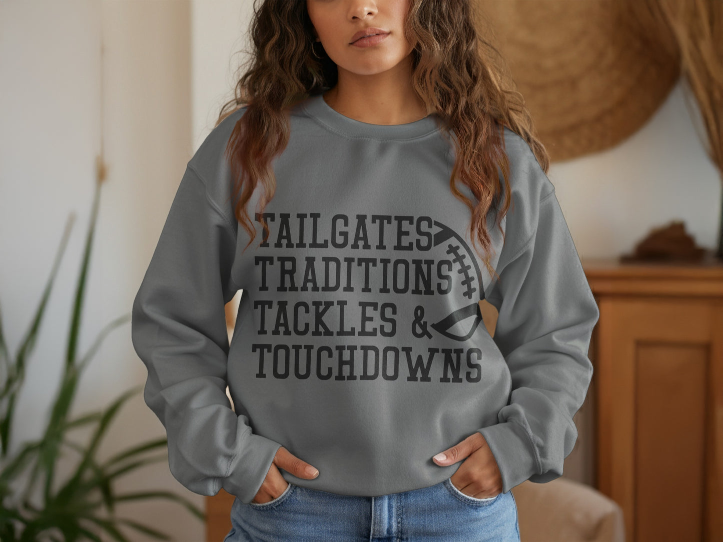 Tailgates Traditions Tackles Touchdowns sweatshirt product