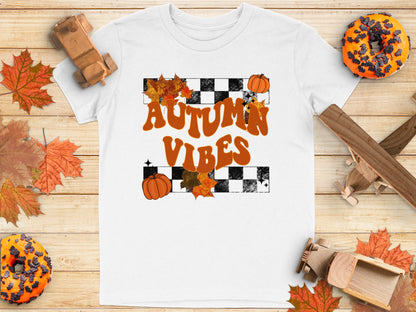 Autumn Vibes Pumpkin Checkerboard Design product