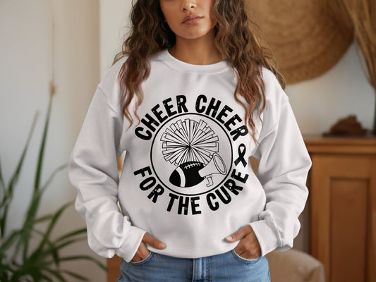 Cheer Cheer For The Cure Graphic Sweatshirt product