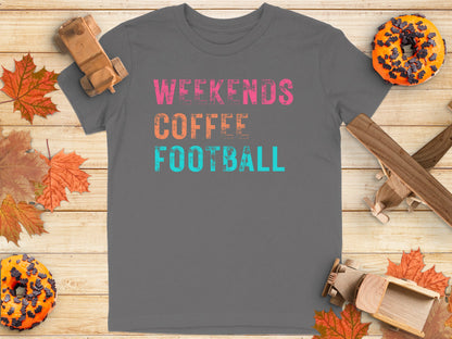 Weekends Coffee Football Graphic Short Sleeve T-Shirt product