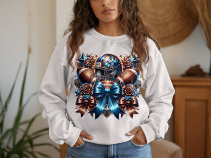 Stunning Football Helmet Design On Sweatshirt product type
