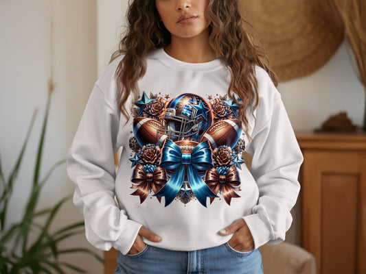 Stunning Football Helmet Design On Sweatshirt product type