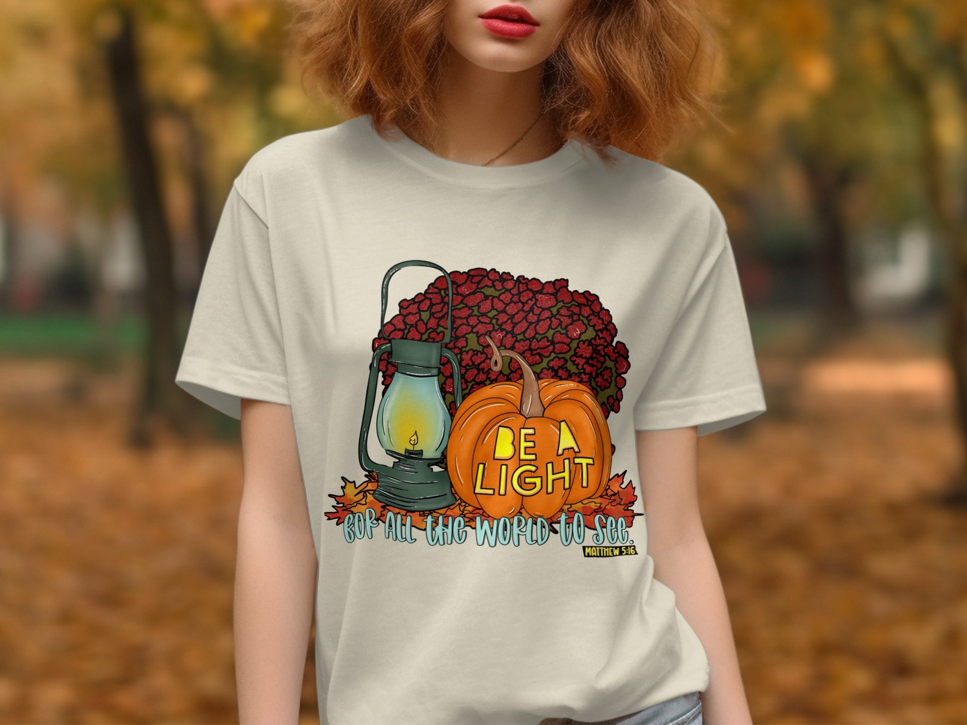 Inspirational Be A Light Graphic Tee product type