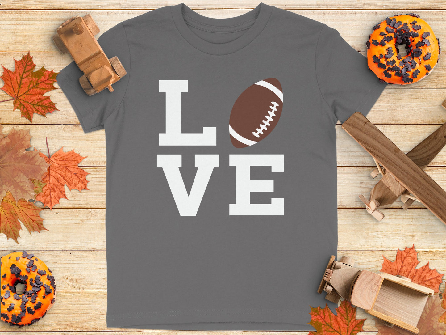 Love Football Graphic Tee Shirt product type