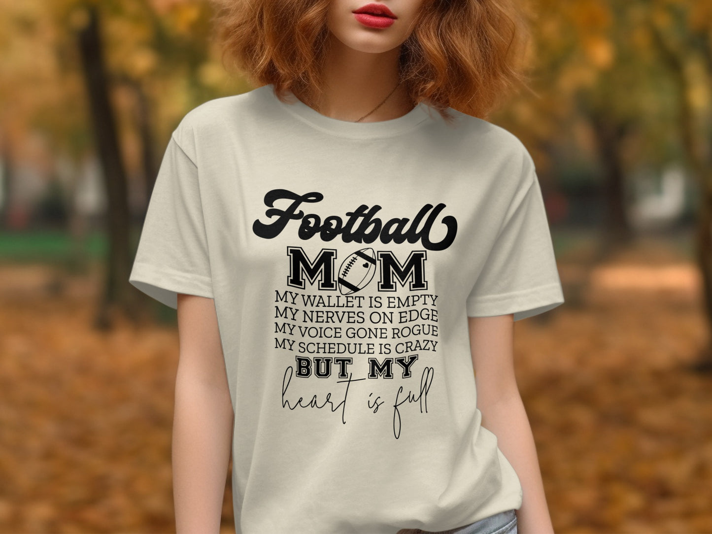 Football Mom Graphic Tee Funny Quote Product