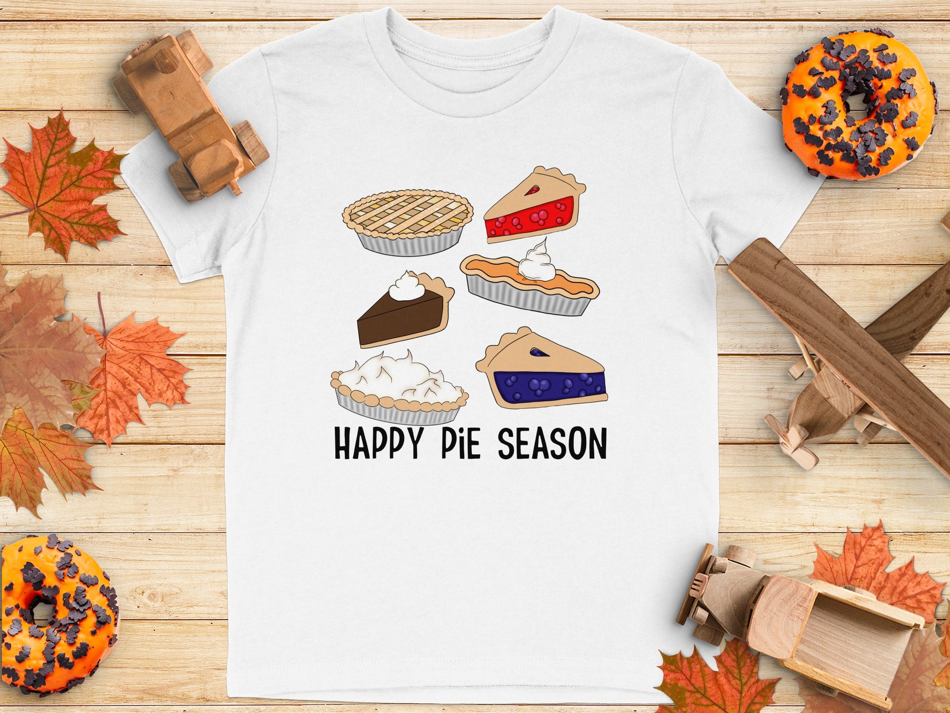 Delicious Assorted Pies Design Happy Pie Season product