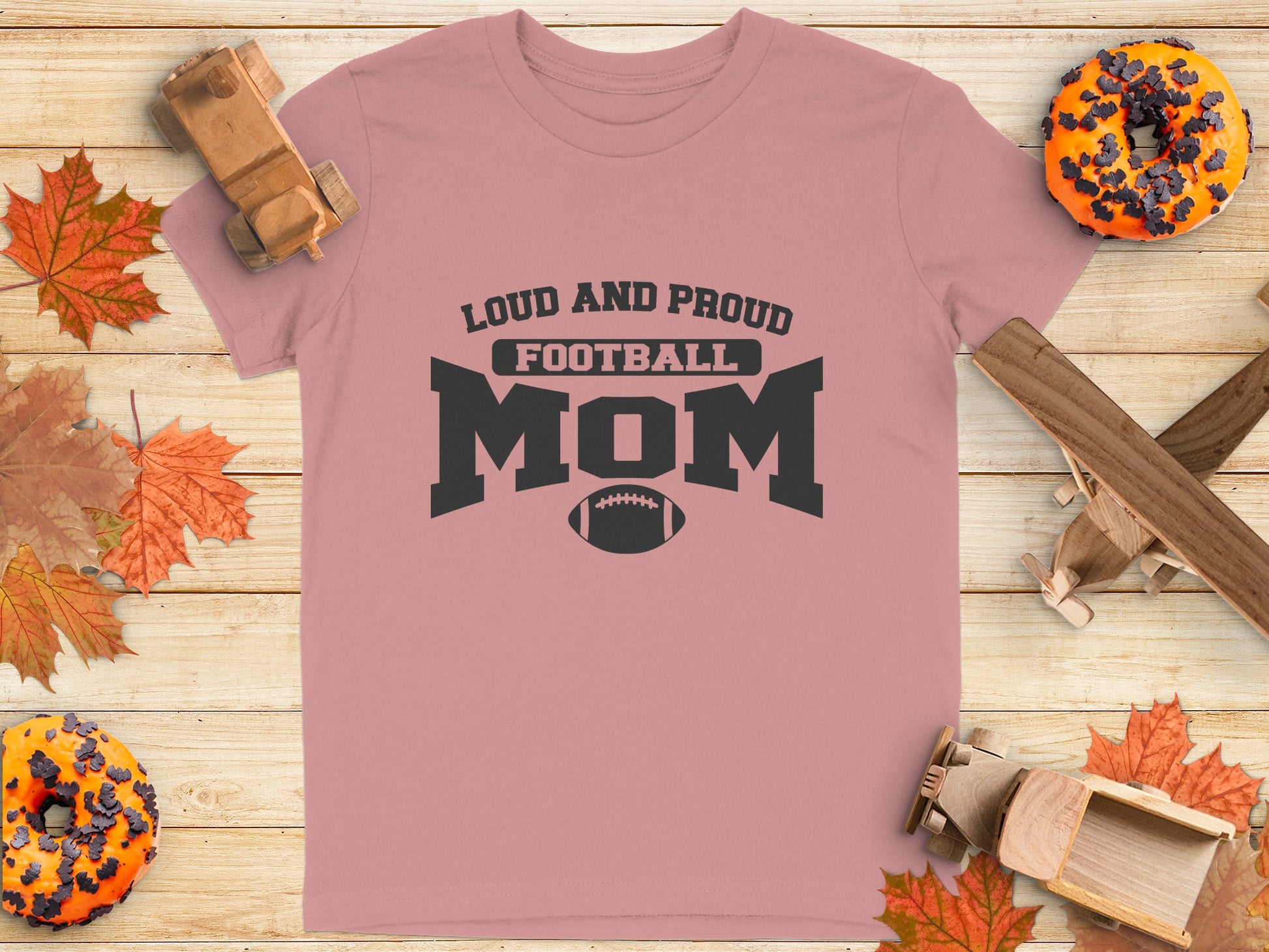 Loud and Proud Football Mom T-Shirt product