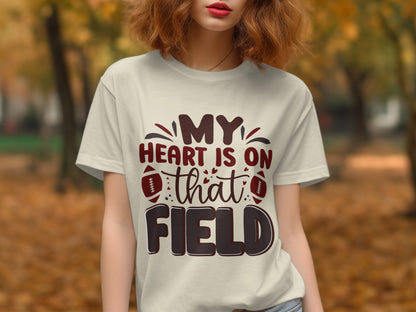 My Heart Is on That Field Printed T-shirt product type
