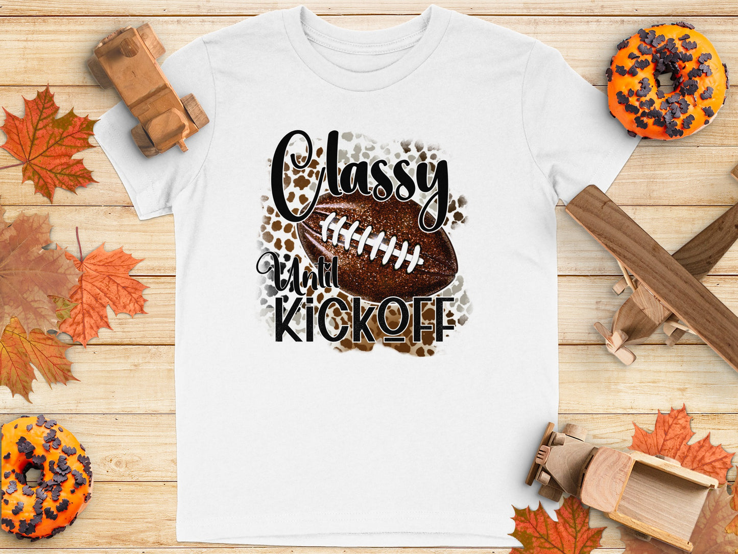 Classy Until Kickoff Graphic Tee Football Product