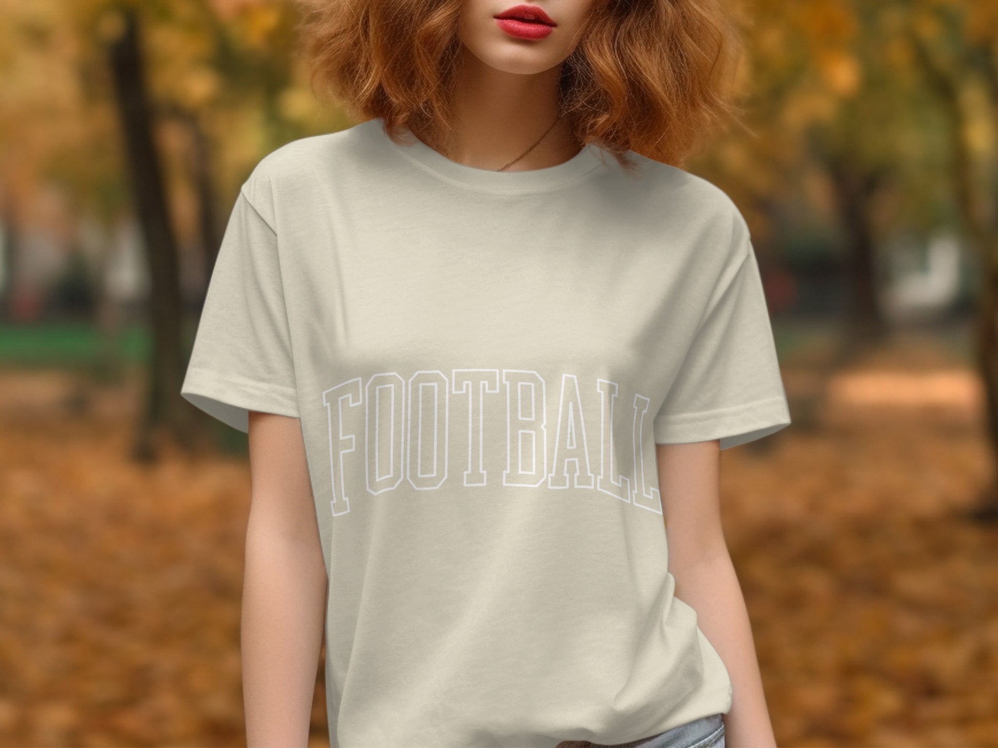 Football Print Casual Graphic Women's T-Shirt product type