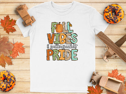 Fall Vibes Yellowjacket Pride Graphic T-Shirt product type