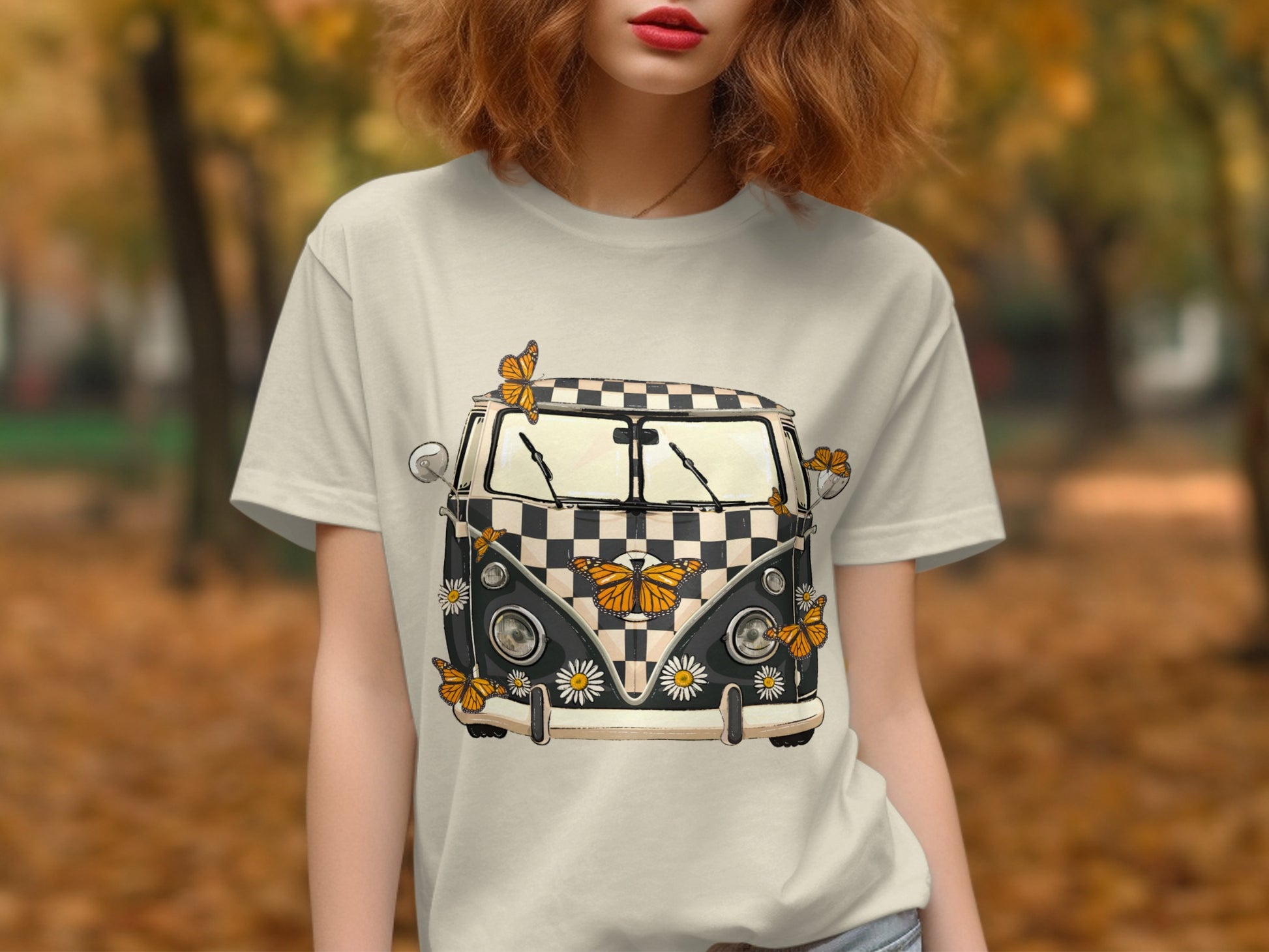 Vintage Van Surrounded by Butterflies T-shirt product type
