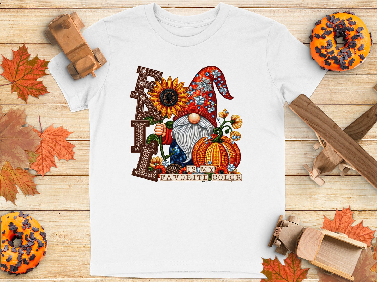 Fall is My Favorite Color Gnome Themed Shirt product type