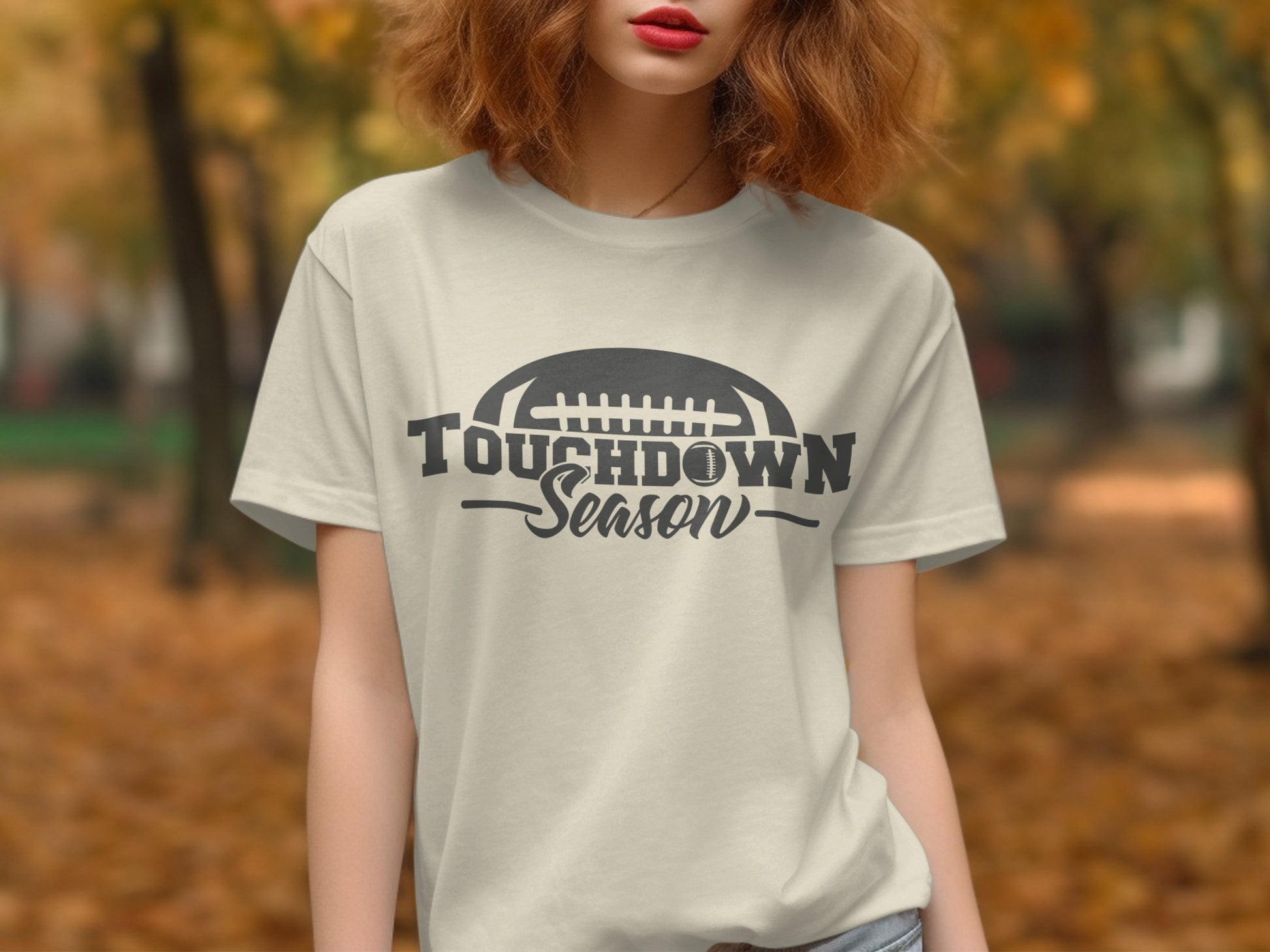 Touchdown Season Graphic Tee for Football Fans product type