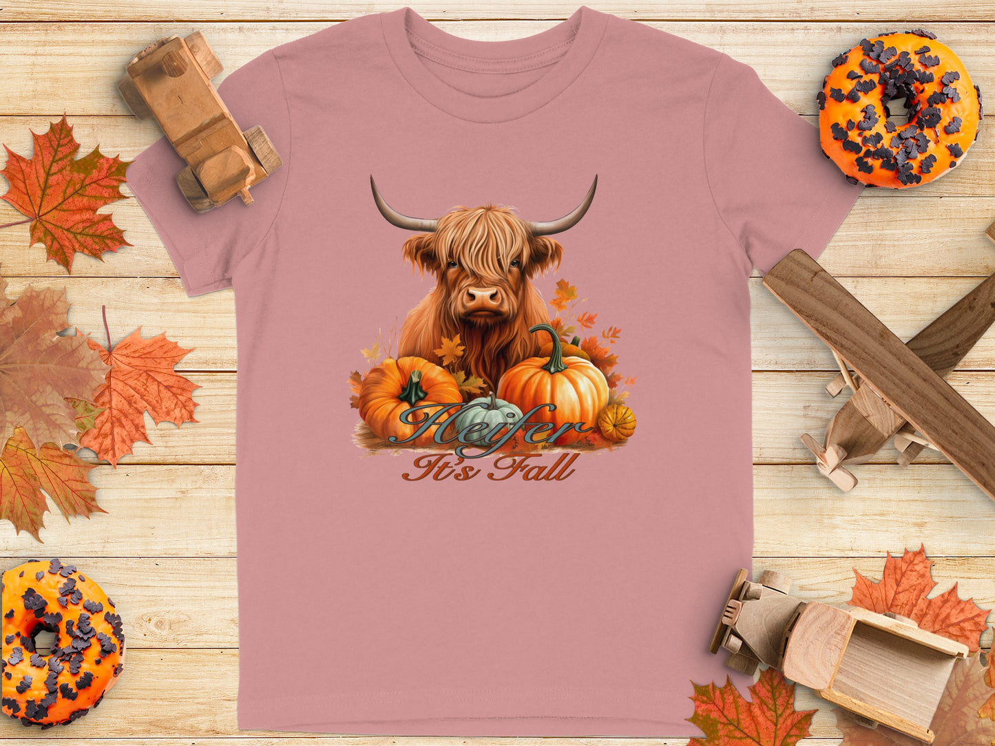 Heifer It's Fall Highland Cow Autumn T-Shirt product