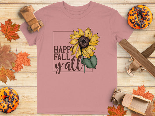 Happy Fall Y'all Sunflower Graphic Tee product