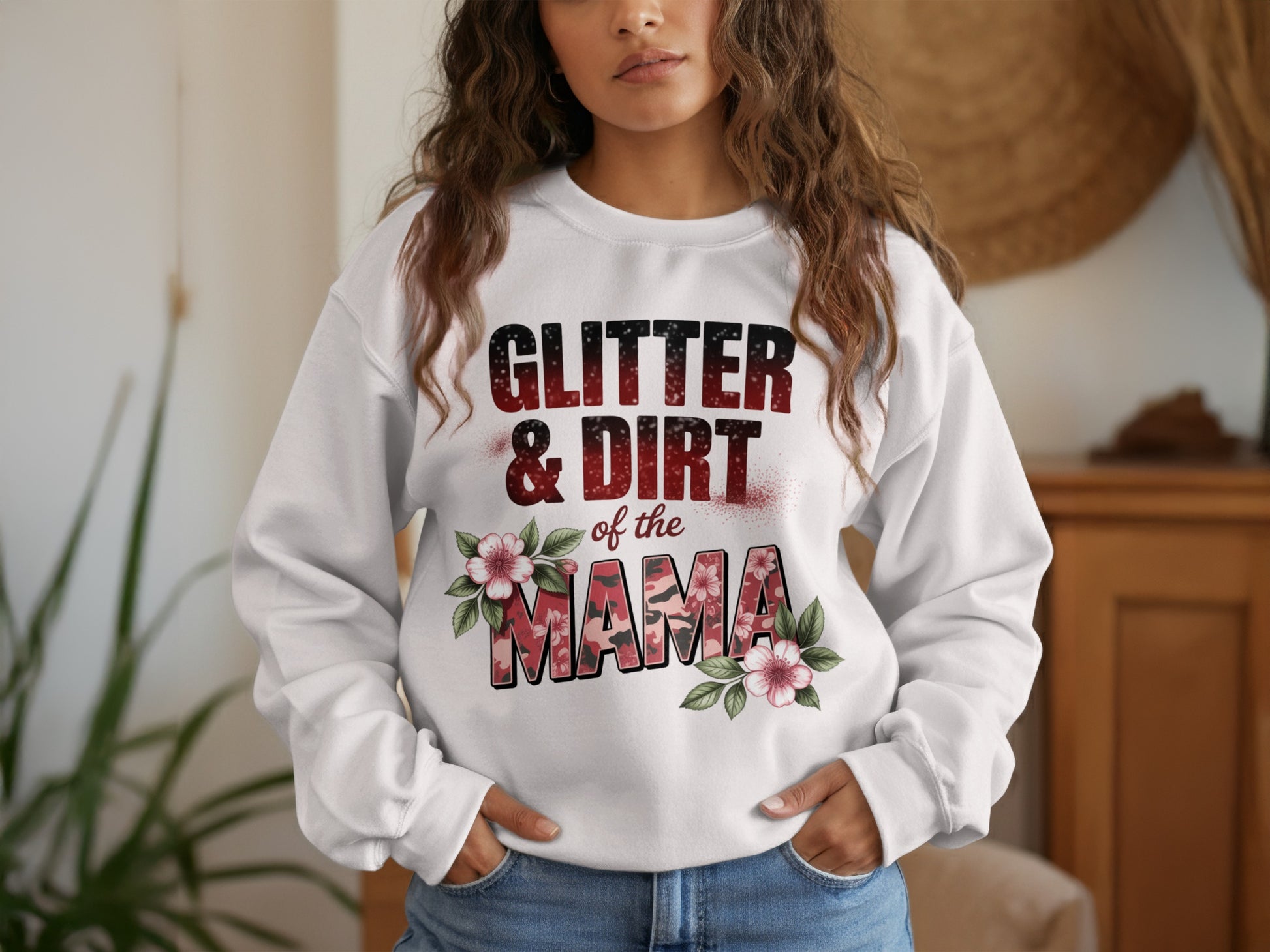 Glitter and Dirt of the Mama Sweatshirt product type