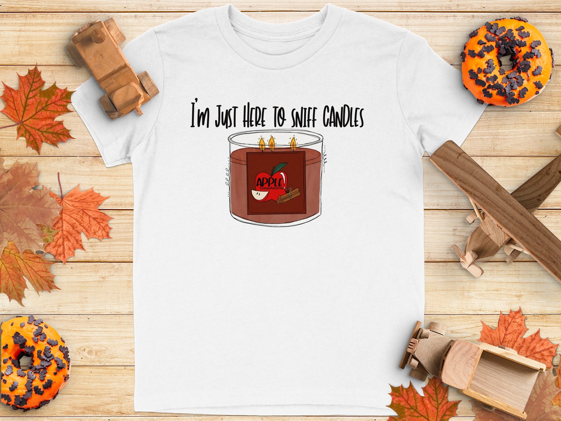 I'm Just Here To Sniff Candles Graphic Tee product