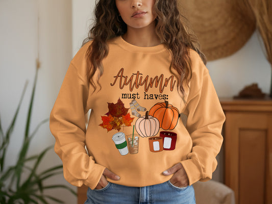 Autumn Must Haves Sweatshirt Cozy Fall Vibes product