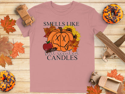 Smells Like Fall Scented Candles Graphic T-shirt product type