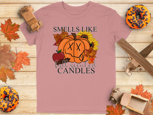Smells Like Fall Scented Candles Graphic T-shirt product type
