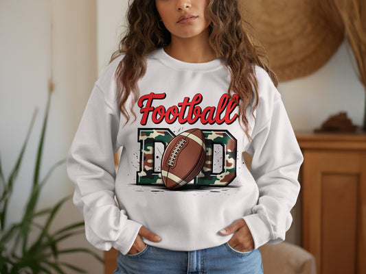 Football Dad White Crewneck Sweatshirt product