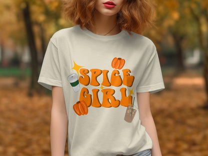 Spice Girl Halloween Pumpkins Coffee Graphic Tee product