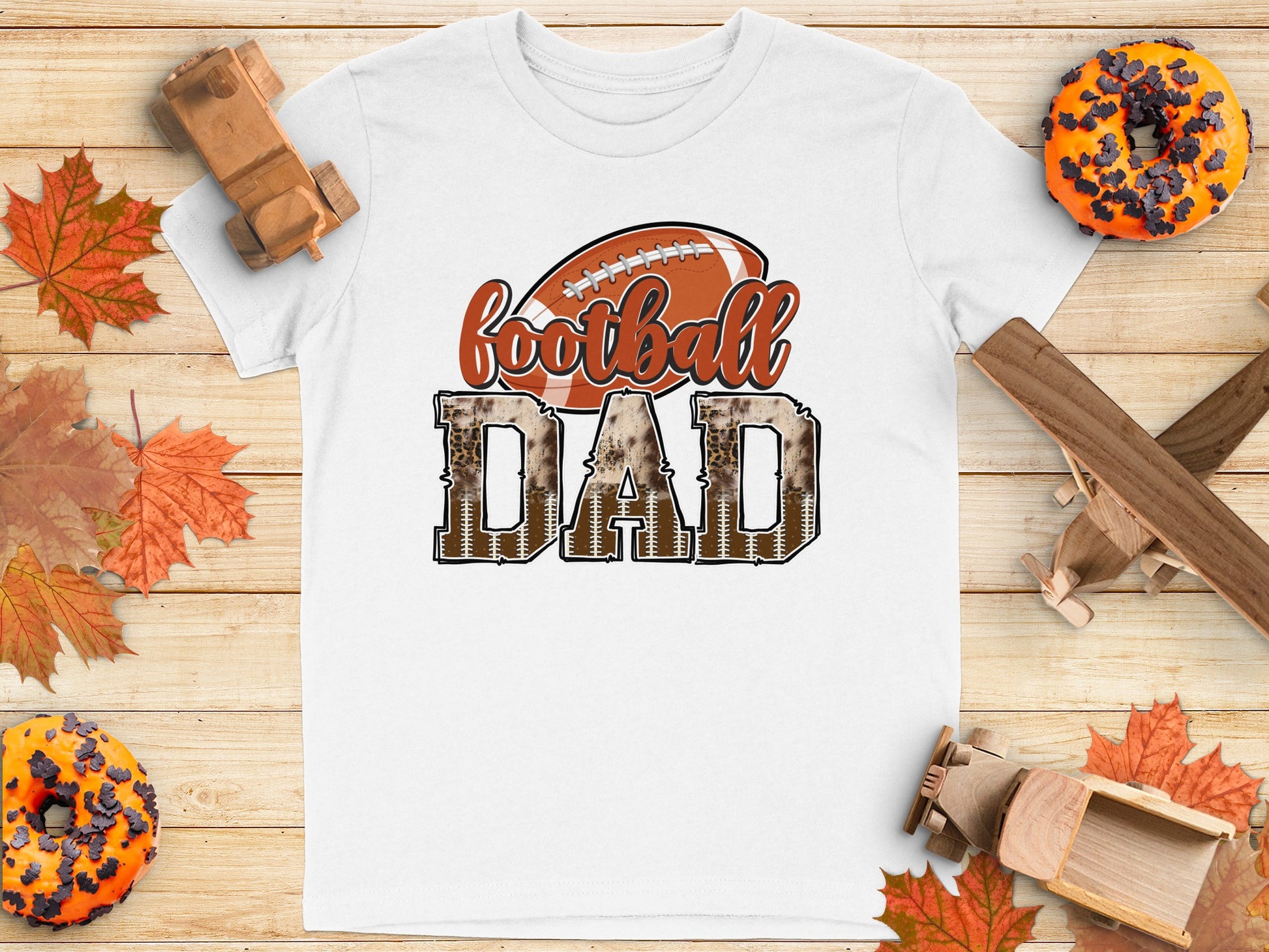 Football Dad Graphic T-Shirt for Sports Fanatic product type