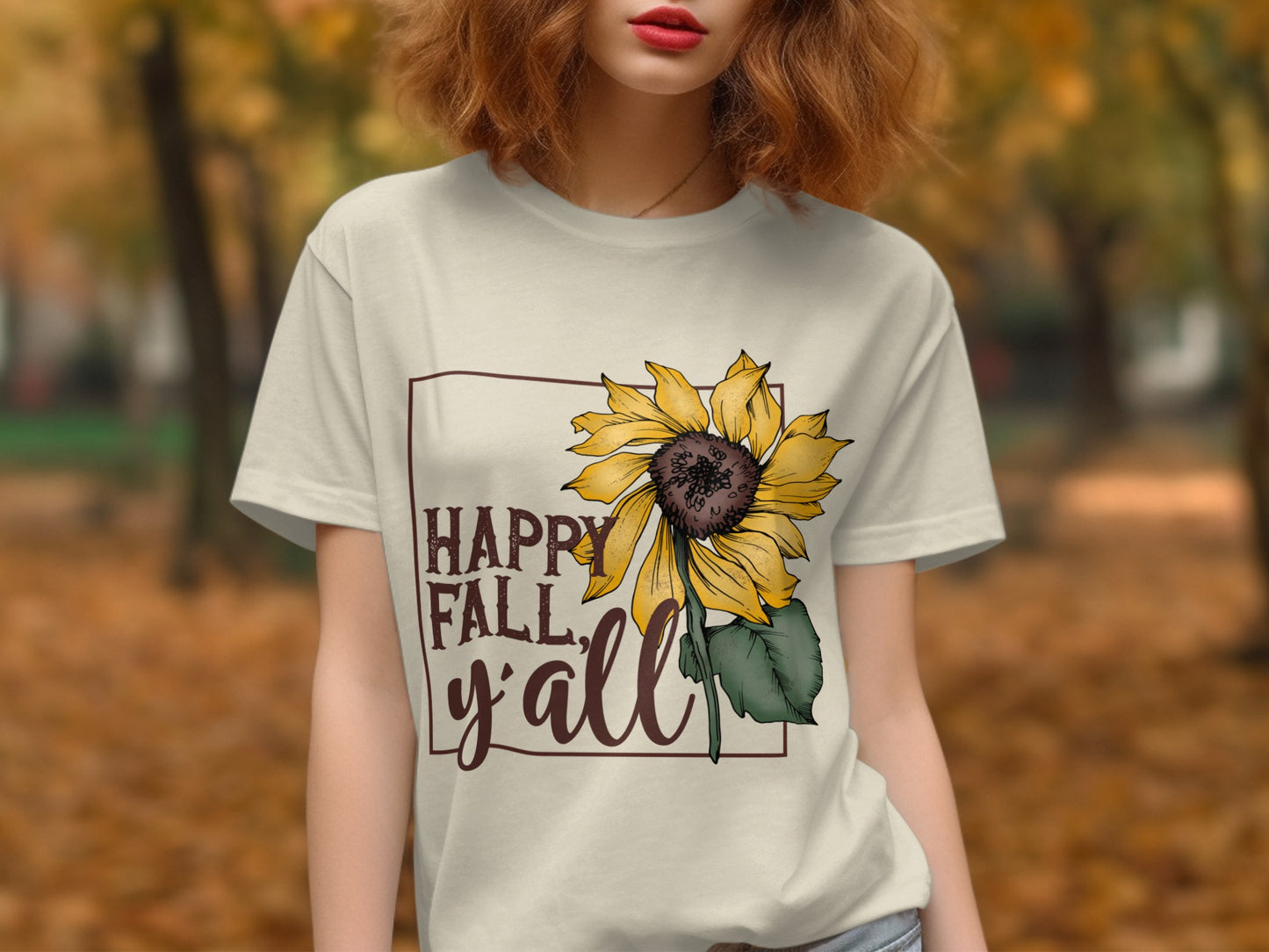 Happy Fall Y'all Sunflower Graphic Tee product type
