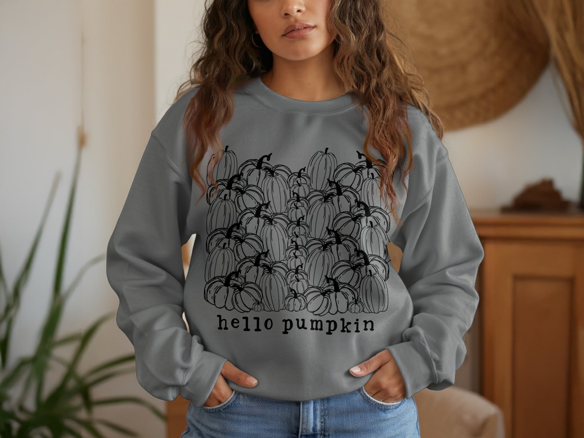 Hello Pumpkin Graphic Unisex Sweatshirt product type