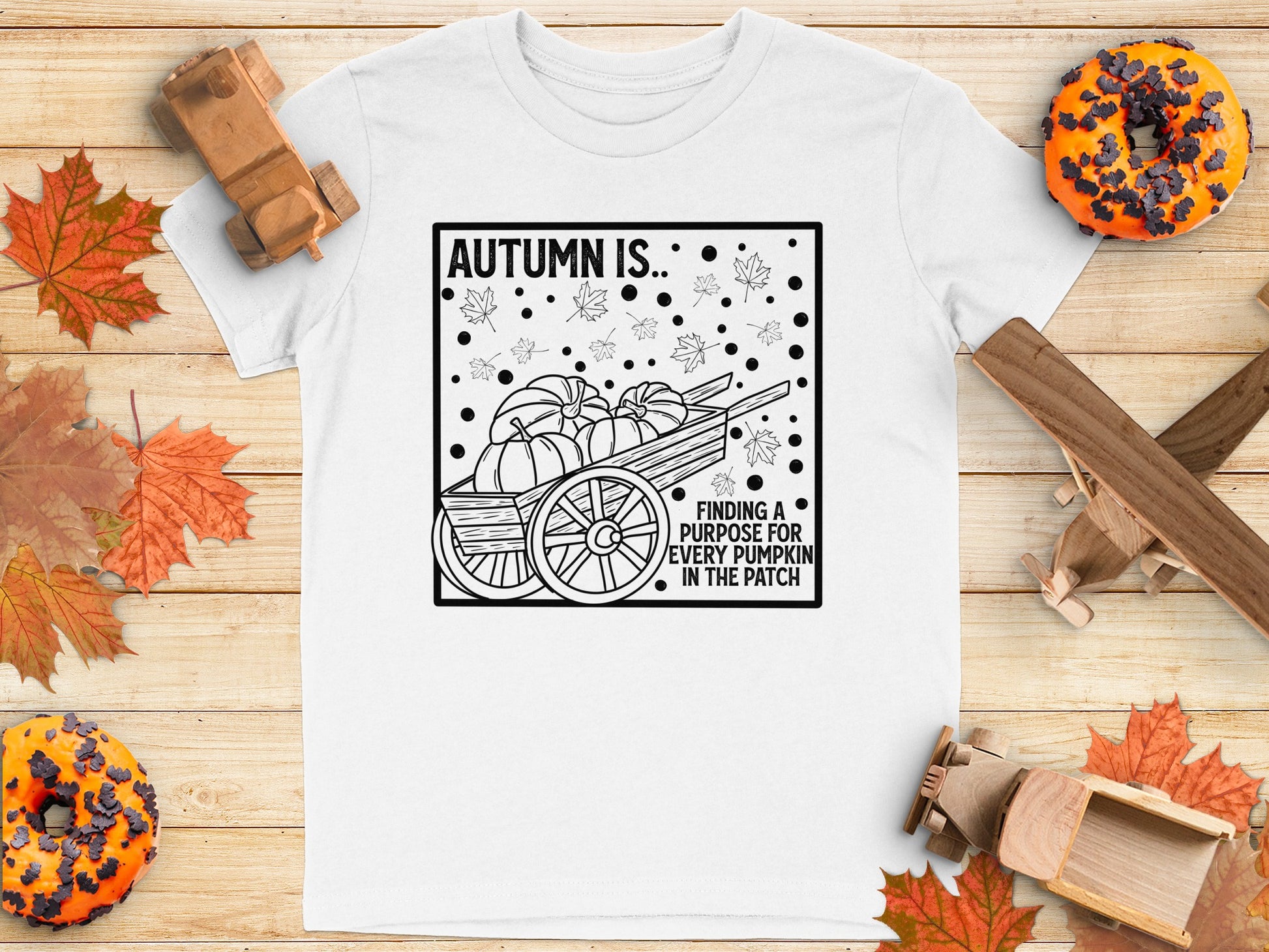 Autumn Pumpkin Patch Finding Purpose T-Shirt product