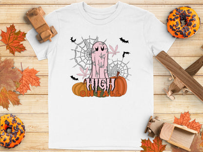 High on Fall Theme Halloween Graphic T-Shirt product type