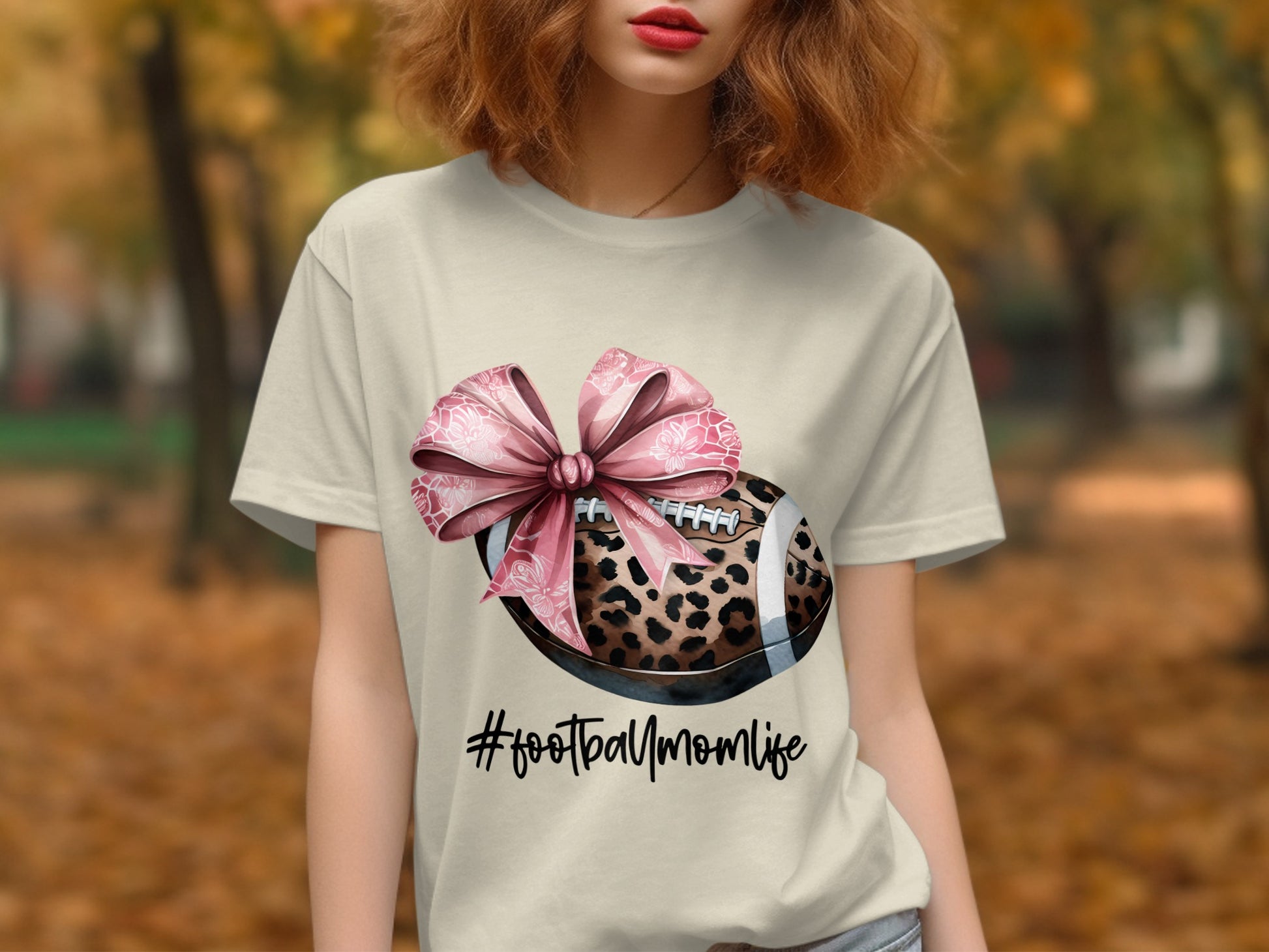 Stylish Football Mom Life Graphic T-Shirt product
