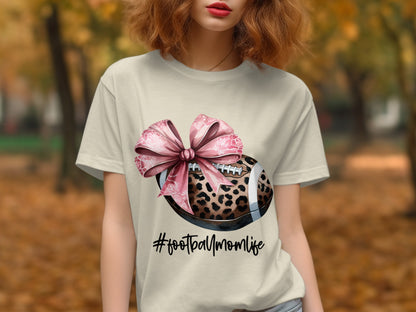 Stylish Football Mom Life Graphic T-Shirt product
