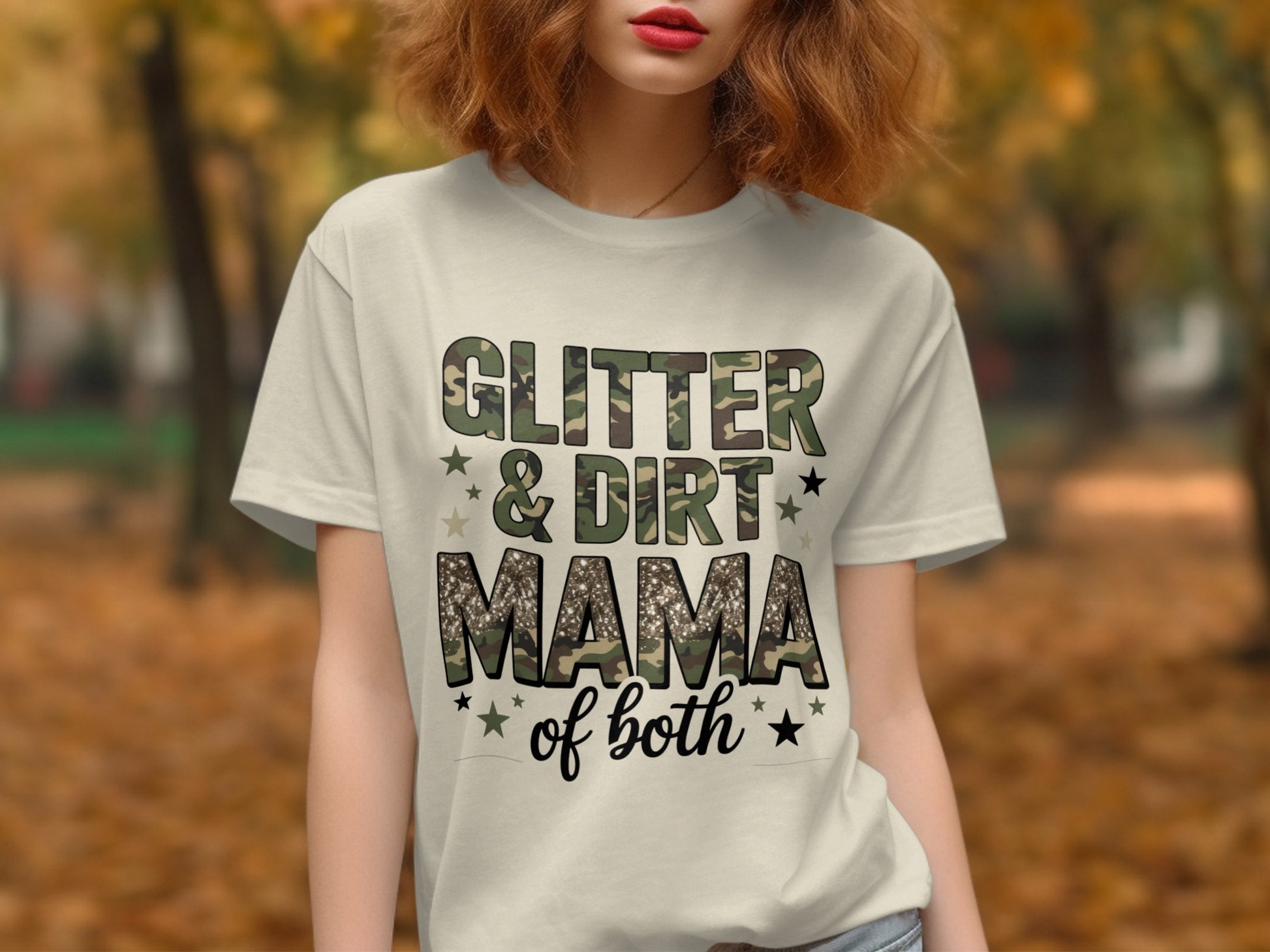 Glitter and Dirt Mama of Both T-shirt product type