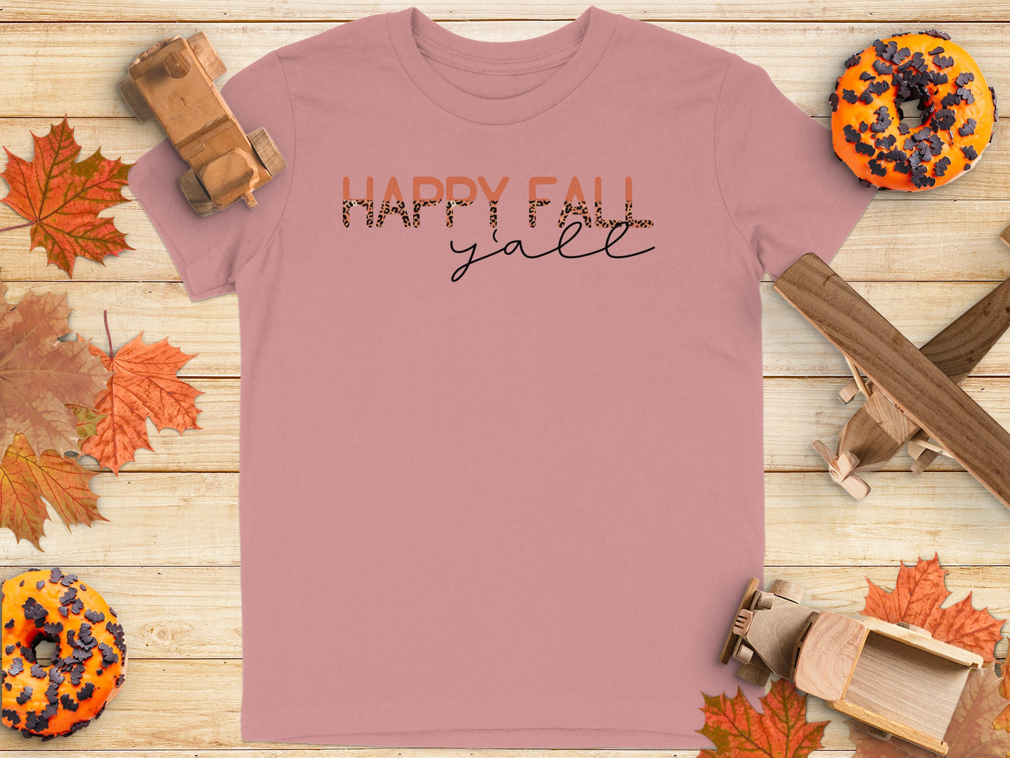 Happy Fall Y'all Graphic T-Shirt product type