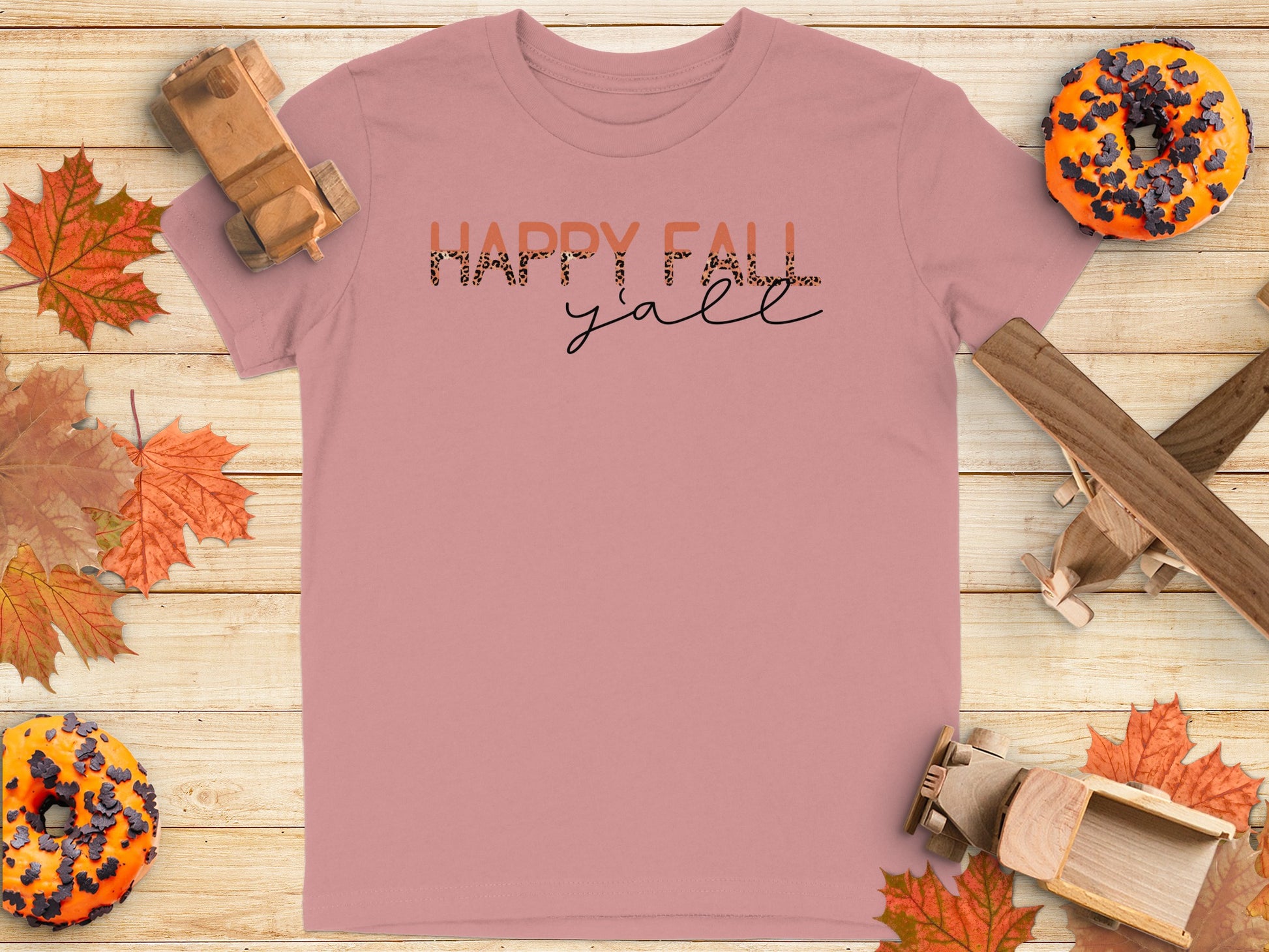 Happy Fall Y'all Graphic T-Shirt product type