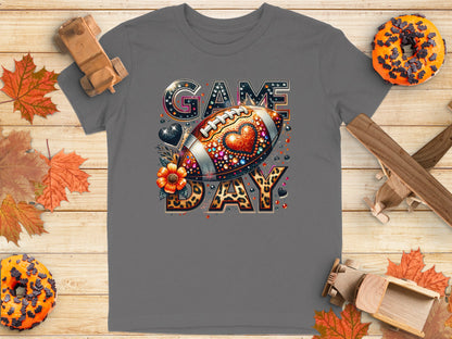 Colorful Game Day Football Design T-Shirt product type