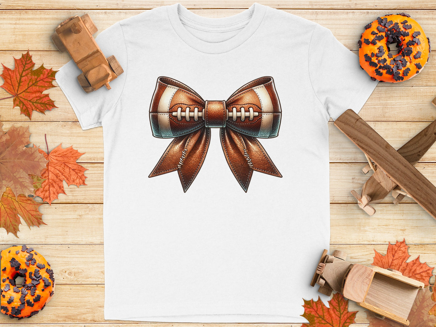 Football Game Day Bow Graphic Design Shirt product type