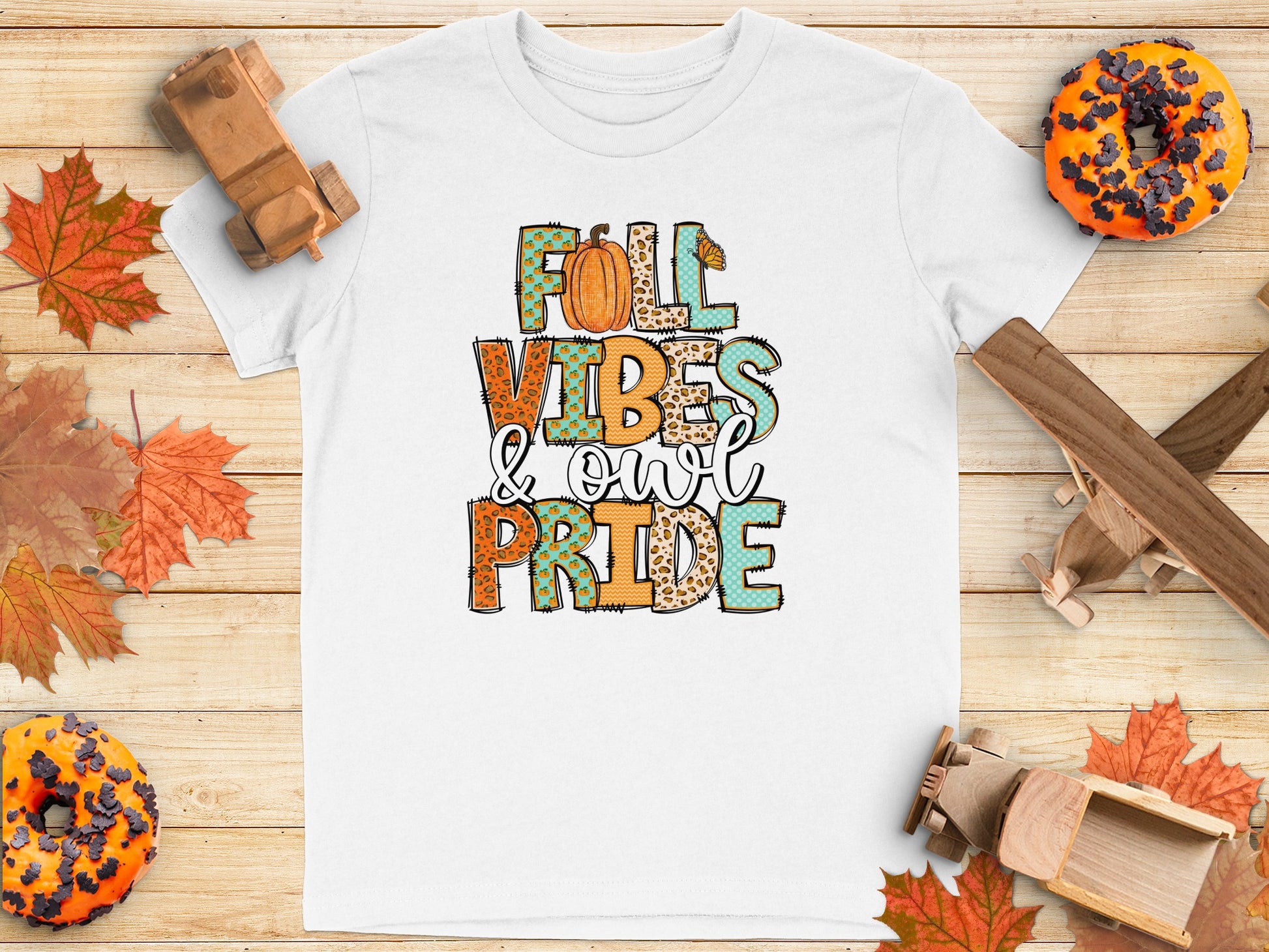 Fall Vibes and Owl Pride Graphic T-shirt product type