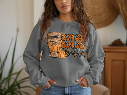 Spice Spice Baby Pumpkin Decorated Sweatshirt product