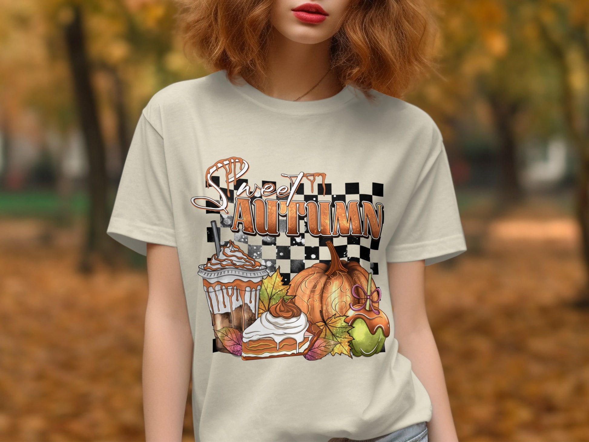Sweet Autumn Pumpkin Pie Themed Graphic Shirt product
