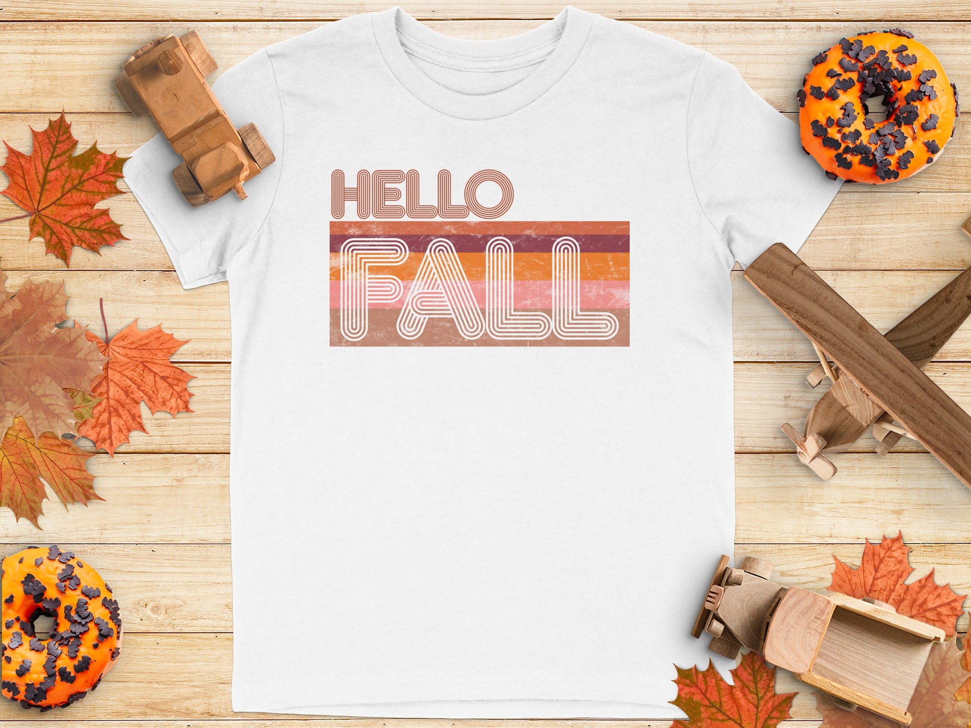 Trendy Hello Fall Graphic Tee Shirt Product