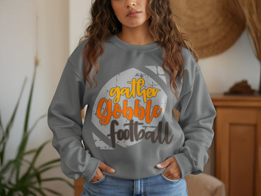 Gather Gobble Football Sweatshirt product